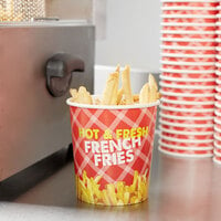 1000 Count 12 oz Disposable Grease Resistant Concession Stand French Fry Cup 