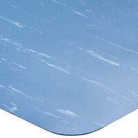 Lavex K-Marble Foot 3' x 5' Blue and White Anti-Fatigue Mat
