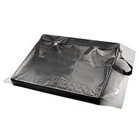 Lavex Industrial 18 inch x 24 inch 4 Mil Clear Flat Polyethylene Bag on a Roll - 250/Roll