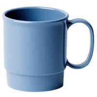 Cambro 75CW401 Camwear 7.5 oz. Slate Blue Customizable Polycarbonate Mug - 48/Case