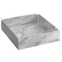 Enjay Marble Laminated Box with Lid for Meats and Treats 10" x 10" x 2 1/2" - 75/Case