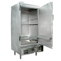 Town SM-30-R-STD Liquid Propane Indoor 30" Galvanized Steel Smokehouse with Right Door Hinges - 60,000 BTU