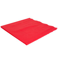 Hoffmaster 220611 54 inch x 108 inch Cellutex Red Tissue / Poly Paper Table Cover - 25/Case
