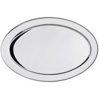 Acopa 23 1/4" x 16 1/4" Oval Stainless Steel Platter