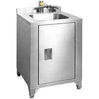 BenchPro Handsfree Stainless Steel Sink with Dyson Airblade Wash+Dry Hand Dryer