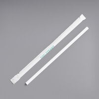 SOFi 10" Giant Wrapped White Paper Straw - 4800/Case