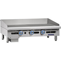 Imperial Range IGG-36 36" Thermostatically Controlled Liquid Propane Grooved Griddle - 90,000 BTU