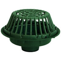 Josam 21505-Z-22 15 1/4" Cast Iron Roof Drain with Cast Iron Dome Grate and 5" No-Hub Outlet
