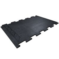 Cactus Mat 2500-RC36 Comfort Zone 2' x 3' Black Interlocking Center Anti-Fatigue Mat - 1/2" Thick