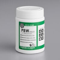 Five Star Chemicals 26-PB36-FS050-12 PBW Non-Caustic Brewery 2.5 Gram Cleaning Tablet 50 Count - 12/Case
