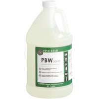 Five Star Chemicals 26-PBWL-FS01-04 PBW Non-Caustic Alkaline Brewery Cleaning Liquid 1 Gallon - 4/Case