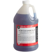 Five Star Chemicals 26-AC5-FS01-04 Nitric / Phosphoric Blend Brewery Acid Cleaner #5 1 Gallon - 4/Case