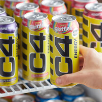 C4 Energy Skittles Energy Drink 16 fl. oz. Can - 12/Case