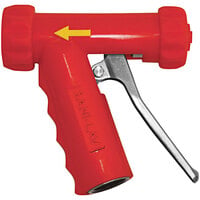 Sani-Lav N1SSR Red Stainless Steel Insulated Spray Nozzle with Stainless Steel Handle