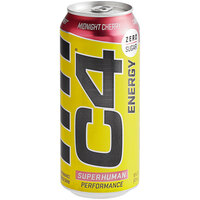 C4 Energy Midnight Cherry Energy Drink 16 fl. oz. Can - 12/Case