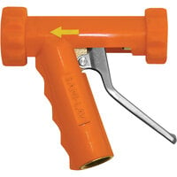 Sani-Lav N81 Large Orange Industrial Insulated Low-Flow Spray Nozzle with Stainless Steel Handle