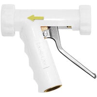 Sani-Lav N81W Large White Industrial Insulated Low-Flow Spray Nozzle with Stainless Steel Handle