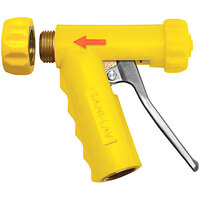 Sani-Lav N1TY Yellow Brass Insulated Spray Nozzle with Stainless Steel Handle and Threaded Tip