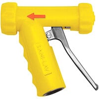 Sani-Lav N1SSY Yellow Stainless Steel Insulated Spray Nozzle with Stainless Steel Handle