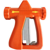 Sani-Lav NP10 Orange Stainless Steel Insulated Spray Nozzle with Stainless Steel Handle