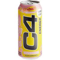 C4 Energy Strawberry Starburst Energy Drink 16 fl. oz. Can - 12/Case
