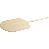 Choice 20" x 21" Wooden Tapered Pizza Peel with 21" Handle