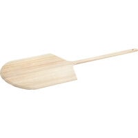 Choice 18" x 18" Wooden Tapered Pizza Peel with 24" Handle