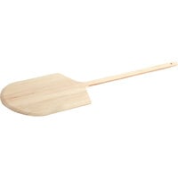 Choice 16" x 18" Wooden Tapered Pizza Peel with 24" Handle