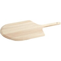 Choice 14" x 16" Wooden Tapered Pizza Peel with 8" Handle