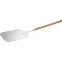 Choice 12" x 14" Aluminum Pizza Peel with 22" Wooden Handle