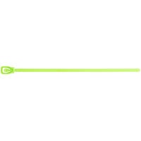 Retyz WorkTie Fluorescent Green 18" 120 lb. Tensile Strength (533N), 7.6 mm Strap Width Releasable / Reusable Cable Ties WKT-S18FG-TA - 100/Pack