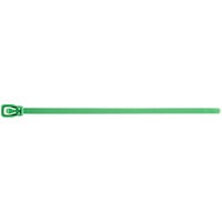 Retyz EveryTie Green 14" 50 lb. Tensile Strength (222N), 5.6 mm Strap Width Releasable / Reusable Cable Ties EVT-S14GN-TA - 100/Pack
