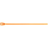 Retyz WorkTie Fluorescent Orange 14 inch 120 lb. Tensile Strength (533N), 7.6 mm Strap Width Cable Ties WKT-S14FO-HA - 20/Pack
