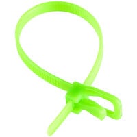 Retyz EveryTie Fluorescent Green 6 inch 50 lb. Tensile Strength (222N), 4.8 mm Strap Width Cable Ties EVT-S06FG-HA - 20/Pack