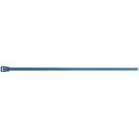 Retyz Metal Detectable WorkTie Blue 14 inch 120 lb. Tensile Strength (533N) 7.6 mm Strap Width Cable Ties WKT-M14BL-HA - 20/Pack