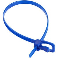 Retyz EveryTie Blue 6 inch 50 lb. Tensile Strength (222N), 4.8 mm Strap Width Cable Ties EVT-S06BL-HA - 20/Pack