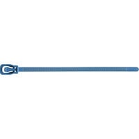 Retyz Metal Detectable EveryTie Blue 6 inch 50 lb. Tensile Strength (222N) 4.8 mm Strap Width Cable Ties EVT-M06BL-HA - 20/Pack
