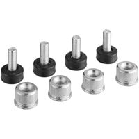 Regency Nuts and Feet for Chrome Shelving Posts Kit
