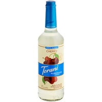Torani Puremade Zero Sugar Cherry Flavoring Syrup 750 mL Glass Bottle