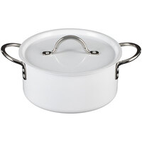 Bon Chef Country French X 3.3 Qt. Ombre White Sauce Pot with Cover 73301-OM-W
