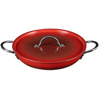 Bon Chef Country French X 76 oz. Ombre Crimson Red Saute Pan with Cover 73305-OM-CR