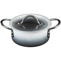 Bon Chef Country French X 54 oz. Ombre Shadow Gray Sauce Pot with Cover 73299-OM-S