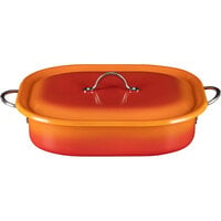 Bon Chef Country French X 7 Qt. Ombre Tangerine French Oven with Cover 73004-OM-T