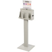 BOWMAN Dispensers Cover Your Cough Quartz Beige Steel / Aluminum Compliance Kit with Horizontal Sign Holder BD102-0012