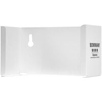 BOWMAN Dispensers White Powder-Coated Steel Wall Mount Earloop Face Mask Dispenser FB-037