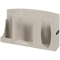 BOWMAN Dispensers Quartz Beige ABS Plastic Tabletop / Wall Mount Locking Respiratory Hygiene Station RS001-0212