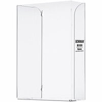 BOWMAN Dispensers Clear PETG Plastic Tabletop / Vertical Wall Mount Triple Glove Box Dispenser GP-330