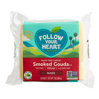 Follow Your Heart Dairy-Free Vegan Sliced Smoked Gouda Cheese 7 oz. - 11/Case