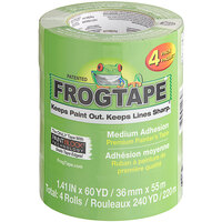 FrogTape 240660 1 7/16 inch x 60 Yards Green Multi-Surface Painter's Tape - 4/Pack