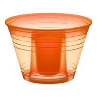 Fineline Quenchers 4112-ORG Blaster Bomb Shot Cups / Power Bombs Neon Orange - 25/Pack